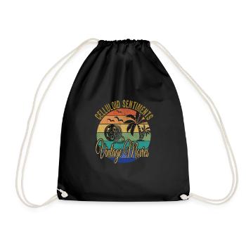 Old Movies - Drawstring Bag - black - Front