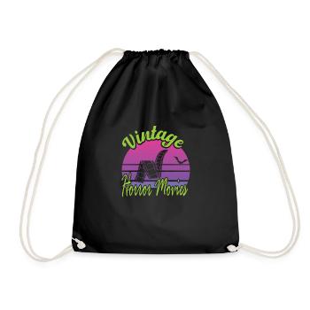 Old Movies - Drawstring Bag - black - Front
