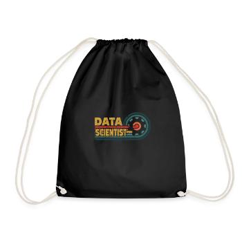 Daten Analytiker Datenschutz Beauftragter - Turnbeutel - Schwarz - Vorne