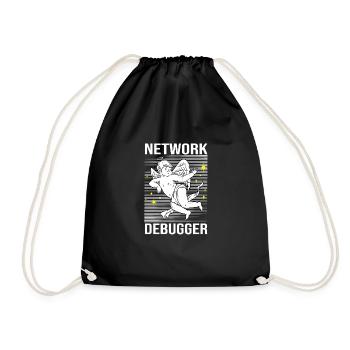 Network Engineer - Drawstring Bag - black - Front