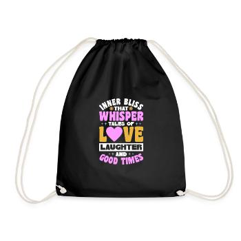Hippy - Drawstring Bag - black - Front
