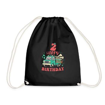 2nd Birthday Guys - Drawstring Bag - black - Front