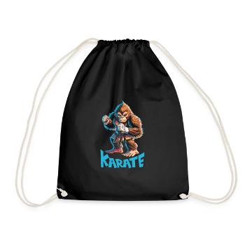 Karaté - Sac de sport léger - noir - Devant