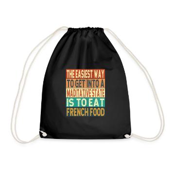 Cuisine française - Sac de sport léger - noir - Devant