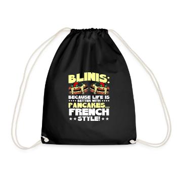 Cuisine française - Sac de sport léger - noir - Devant