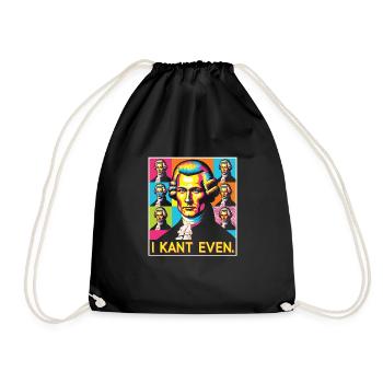 Philosophy - Drawstring Bag - black - Front