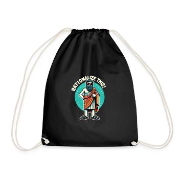Philosophy - Drawstring Bag - black - Front