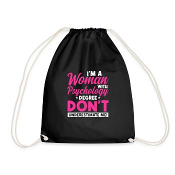 Psychologist - Drawstring Bag - black - Front