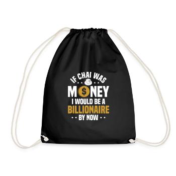Chai - Drawstring Bag - black - Front