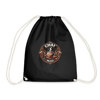 Chai - Drawstring Bag - black - Front