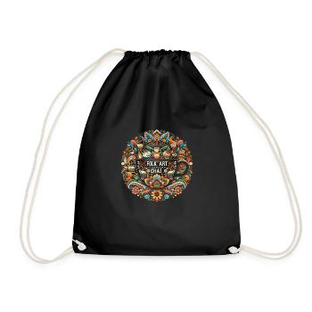 Chai - Drawstring Bag - black - Front
