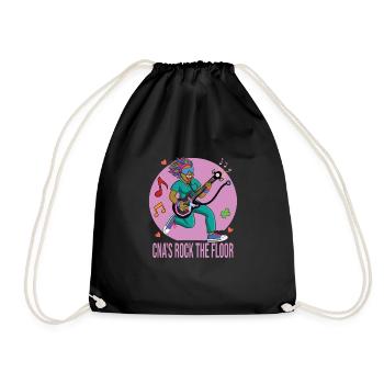 Geriatric nurse - Drawstring Bag - black - Front