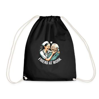 Geriatric nurse - Drawstring Bag - black - Front