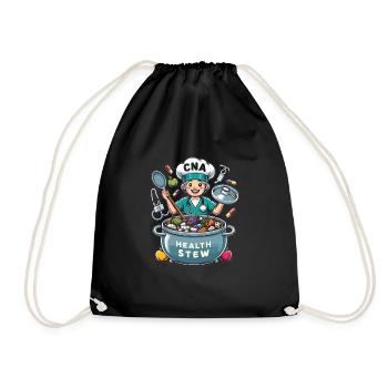 Geriatric nurse - Drawstring Bag - black - Front