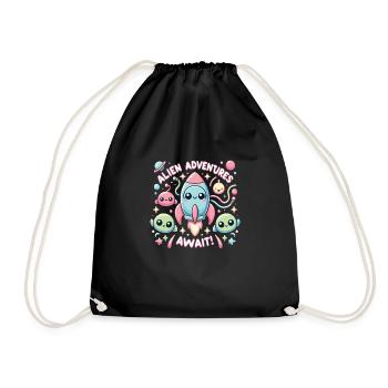 Rocket - Drawstring Bag - black - Front