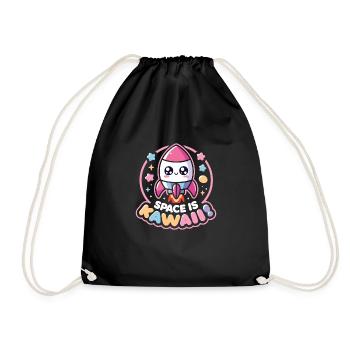 Rocket - Drawstring Bag - black - Front