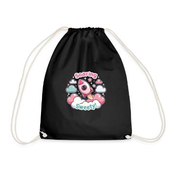 Rocket - Drawstring Bag - black - Front