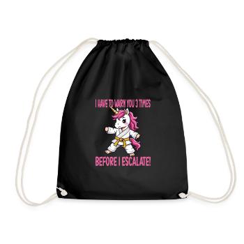 Martial arts - Drawstring Bag - black - Front