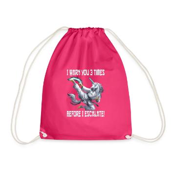 Martial arts - Drawstring Bag - fuchsia - Front