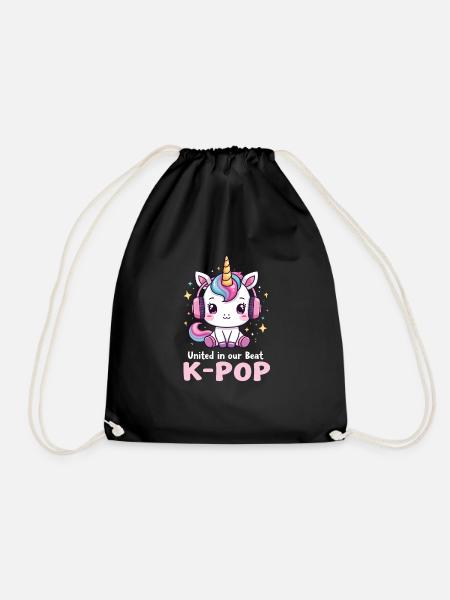 K-Pop - Turnbeutel - Schwarz