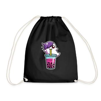 Bubble Tea - Drawstring Bag - black - Front