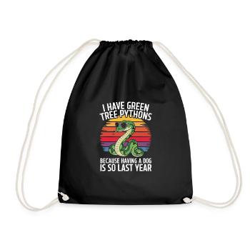 Snake - Drawstring Bag - black - Front