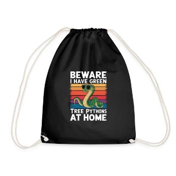 Snake - Drawstring Bag - black - Front
