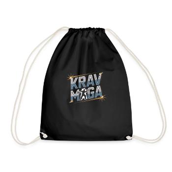 Krav Maga - Turnbeutel - Schwarz - Vorne