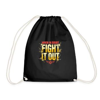Krav Maga - Turnbeutel - Schwarz - Vorne