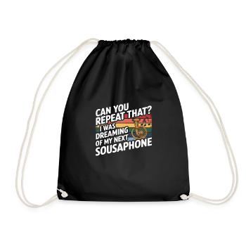 Sousaphone - Turnbeutel - Schwarz - Vorne