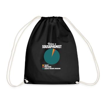 Sousaphone - Turnbeutel - Schwarz - Vorne