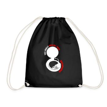 Sousaphone - Turnbeutel - Schwarz - Vorne