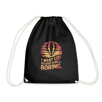 Balloon - Drawstring Bag - black - Front