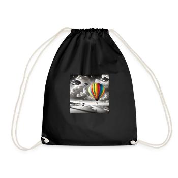 Balloon - Drawstring Bag - black - Front