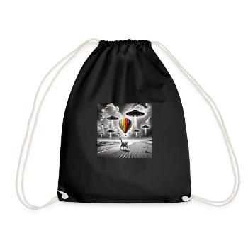 Balloon - Drawstring Bag - black - Front