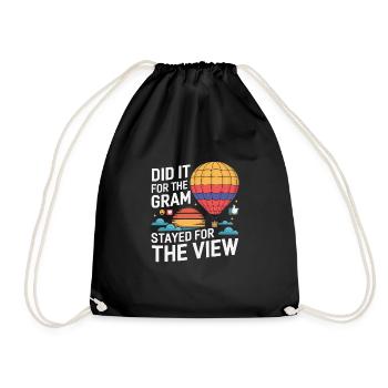 Balloon - Drawstring Bag - black - Front