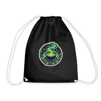 Matcha - Drawstring Bag - black - Front