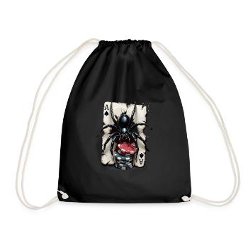 Jeu de cartes - Sac de sport léger - noir - Devant