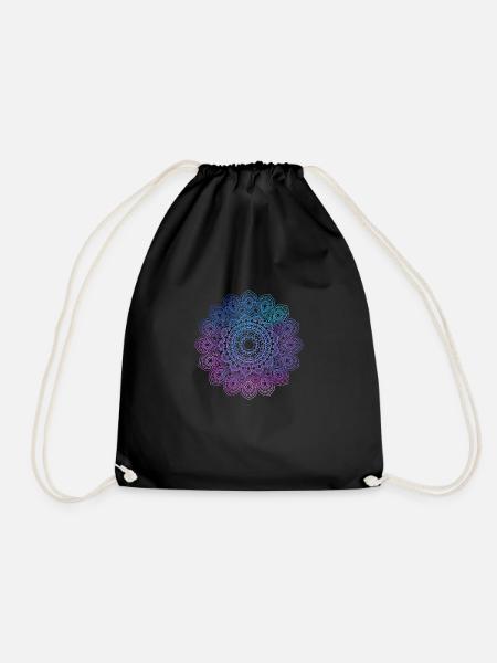 Reiki Mandala Spirituell Heilung Chakra Meditation - Turnbeutel - Schwarz
