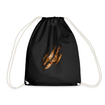 Lion griffe Chat Safari Roi - Sac de sport léger - noir - Devant