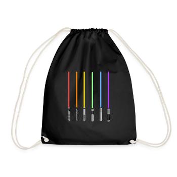 LGBT Orgueil Épée Lesbienne Gay - Sac de sport léger - noir - Devant