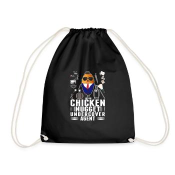Infiltré Chicken Nugget Agent Nug Life - Sac de sport léger - noir - Devant