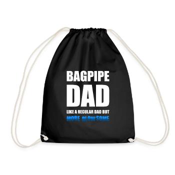Musicien écossais cornemuse - Sac de sport léger - noir - Devant