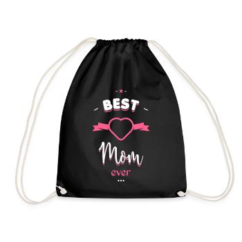 Best Mom ever - Drawstring Bag - black - Front