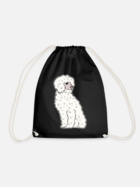 Pudel Hund Zwergpudel Toy Pudel Kleinpudel Welpe - Turnbeutel - Schwarz