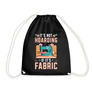 Ce n’est pas de la thésaurisation si c’est du tissu, du crochet, de la couture - Sac de sport léger - noir - Devant