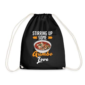 Gumbo Lover Foodie Louisiane Cuisine Cajun Cuisine - Sac de sport léger - noir - Devant