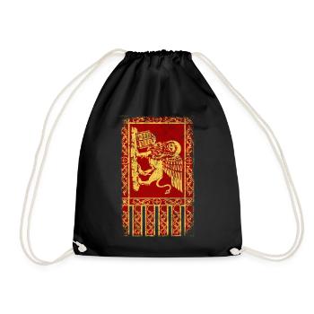 Serenissima Venice Veneto Region Italy Flag - Drawstring Bag - black - Front