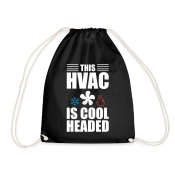Lustiger HVAC-Techniker HVAC-Installateur - Turnbeutel - Schwarz - Vorne