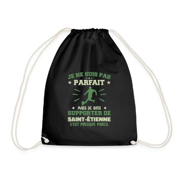 Je suis supporter de Saint Étienne - Sac de sport léger - noir - Devant